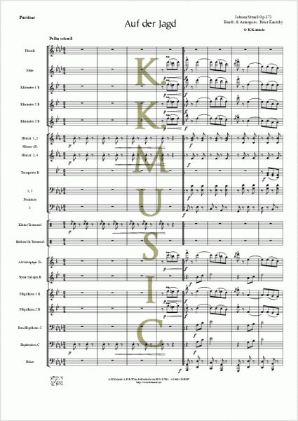 STRAUSS, Johann - Auf der Jagd (Blasmusik)