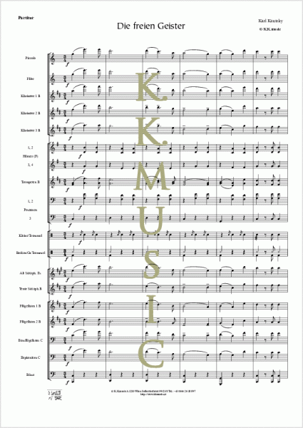KAUTZKY, Karl - Die freien Geister (Blasmusik)