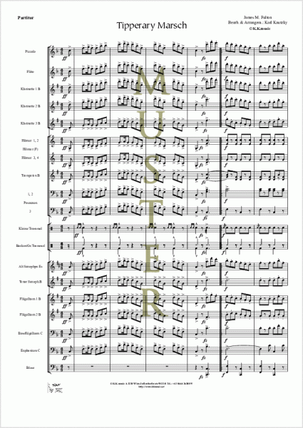 FULTON, James M. - Tipperary Marsch (Blasmusik)