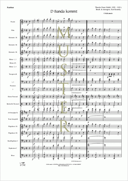 SCHILD, Theodor Franz - D Banda kommt (Blasmusik)