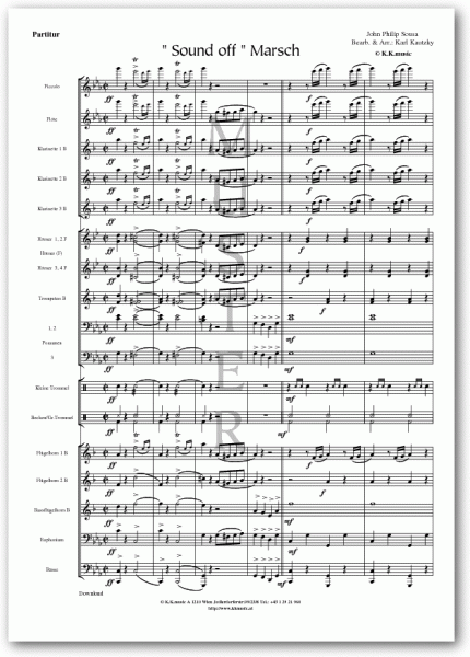 SOUSA, John Philip - Sound off Marsch (Blasmusik)
