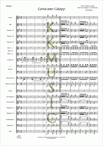 LUMBYE, Hans Christian - Corsicaner Galopp (Blasmusik)
