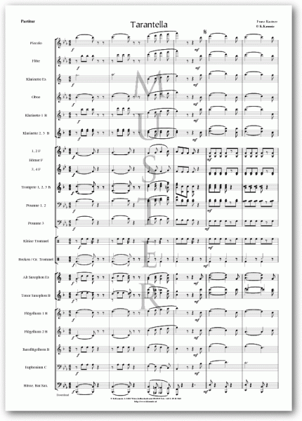 KASTNER, Franz - Tarantella (Blasmusik)