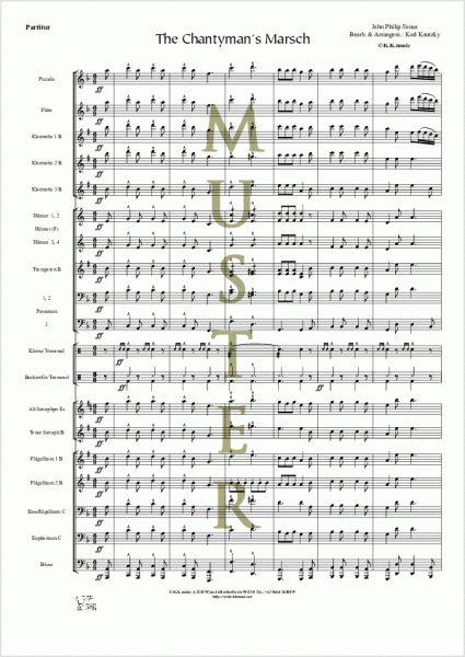 SOUSA, John Philip - Chantyman´s Marsch (Blasmusik)