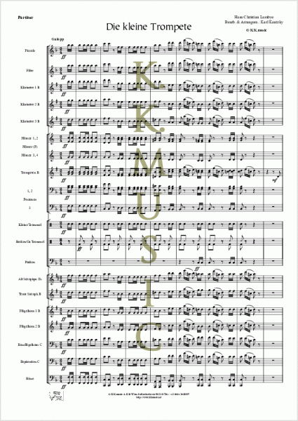 LUMBYE, Hans Christian - Die kleine Trompete (Blasmusik)