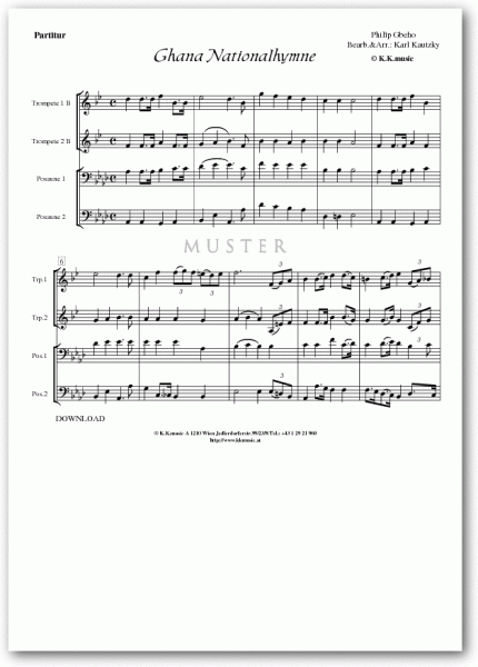 GBEHO, Philip - Ghana Nationalhymne (Blechbläserqartett)