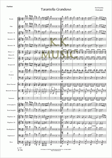 KAUTZKY, Karl - Tarantalla Grandioso (Blasmusik)