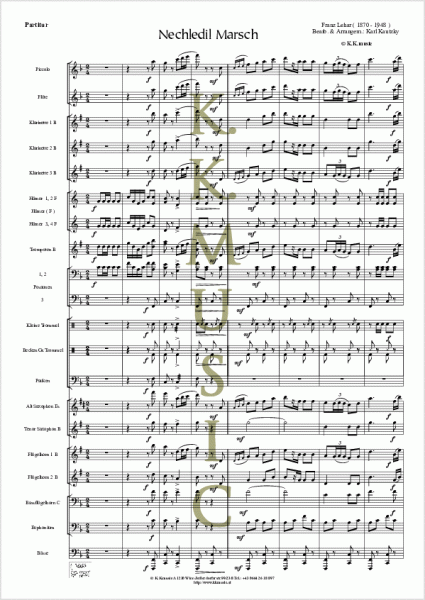 LEHAR, Franz - Nechledil Marsch (Blasmusik)