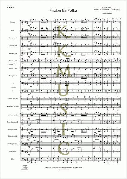 KAUTZKY, Karl - Snobenka Polka (Blasmusik)