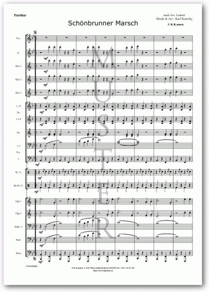KAUTZKY, Karl - Schönbrunner Marsch (Blasmusik)