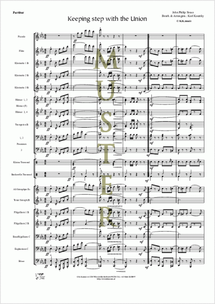 SOUSA, John Philip - Keeping step with the Union (Blasmusik)