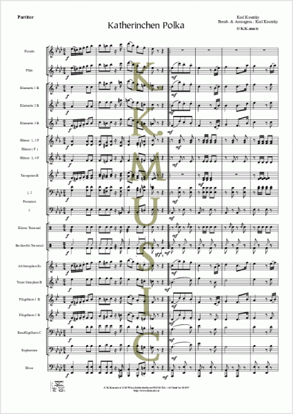 KAUTZKY, Karl - Katherinchen Polka (Blasmusik)