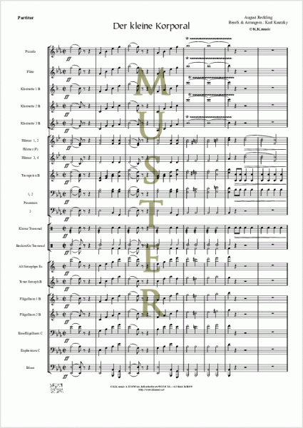 RECKLING, August - Der kleine Korporal (Blasmusik)