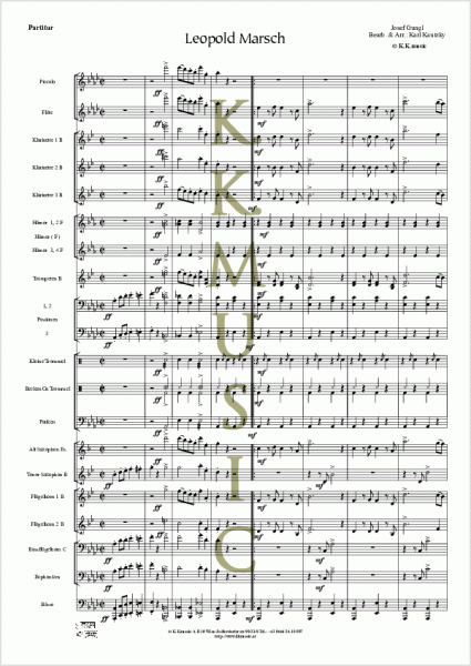 GUNGL, Josef - Leopold Marsch (Blasmusik)