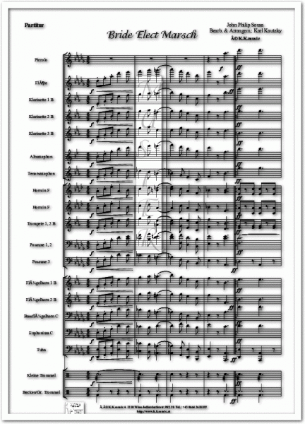 SOUSA, John Philip - Bride Elect Marsch (Blasmusik)