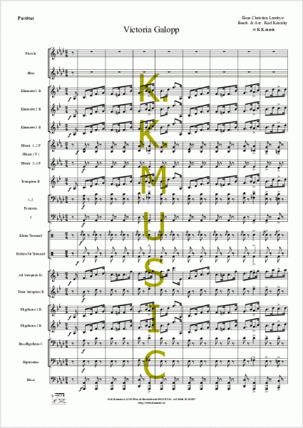 LUMBYE, Hans Christian - Victoria Galopp (Blasmusik)