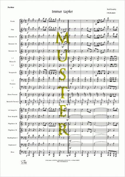 KAUTZKY, Karl - Immer tapfer (Blasmusik)