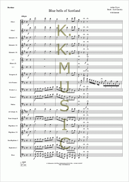 PRIOR, Arthur - Blue bells of Scotland (Posaune-Blasmusik)