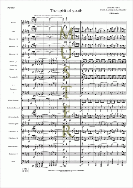 FULTON, James M. - The spirit of youth (Blasmusik)