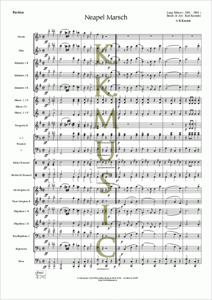 MUSSO, Luigi - Neapel Marsch (Blasmusik)