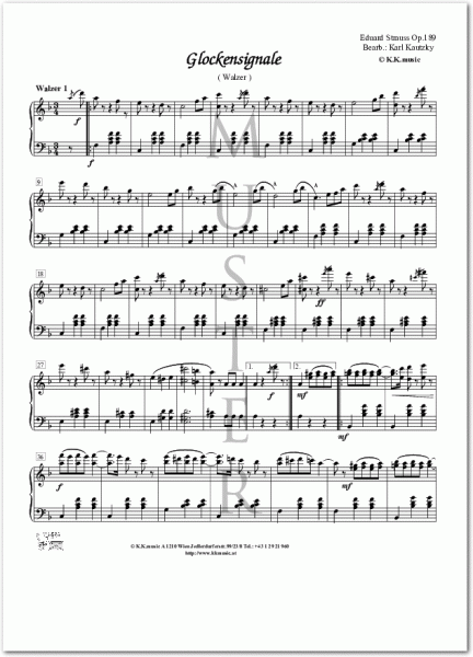 STRAUSS, Eduard - Glockensignale (Klavier)
