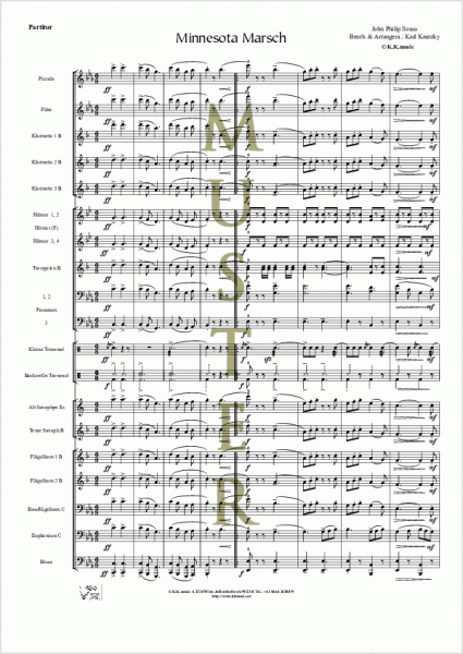 SOUSA, John Philip - Minnesota Marsch (Blasmusik)