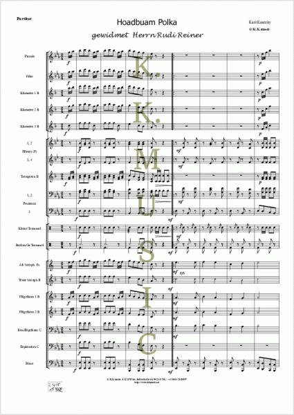 KAUTZKY, Karl - Hoad Buam Polka (Blasmusik)