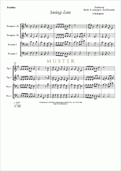 TRADITIONAL - Swing Low - (Blechbläser Quartett)