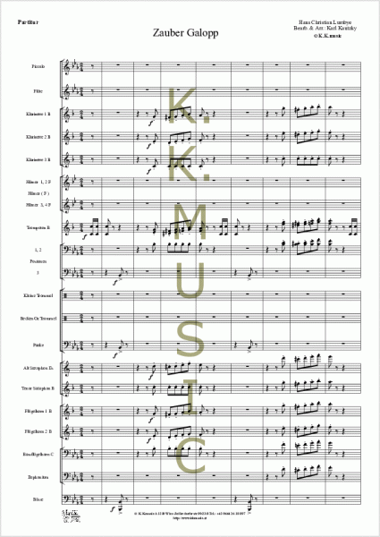 LUMBYE, Hans Christian - Zauber Galopp (Blasmusik)