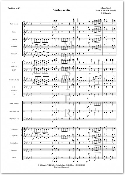 STRAUSS, Johann - Viribus Unitis (Blasmusik)