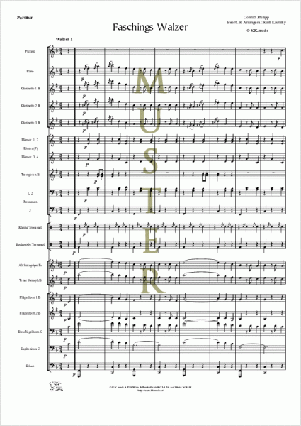 PHILIPP, Conrad - Faschings Walzer (Blasmusik)