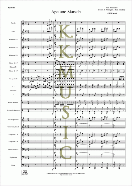 MILLÖCKER, Carl - Apajune Marsch (Blasmusik)