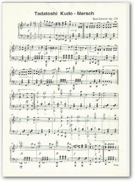SCHMID, Kurt - Tadayoshi Kudo Marsch (Klavier)