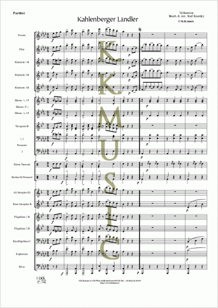 VOLKSWEISE - Kahlenberger Ländler (Blasmusik)