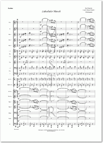 KAUTZKY, Karl - Liebeslieder Marsch (Blasmusik)