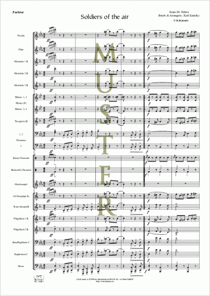 FULTON, James M. - Soldiers of the air (Blasmusik)