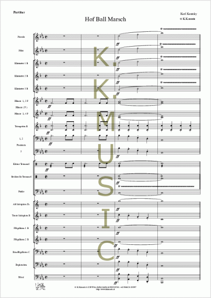 KAUTZKY, Karl - Hof Ball Marsch (Blasmusik)