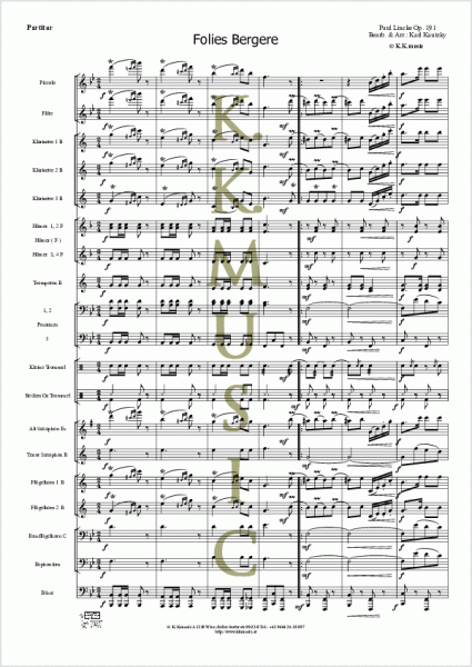 LINCKE, Paul - Folies Bergere (Blasmusik)