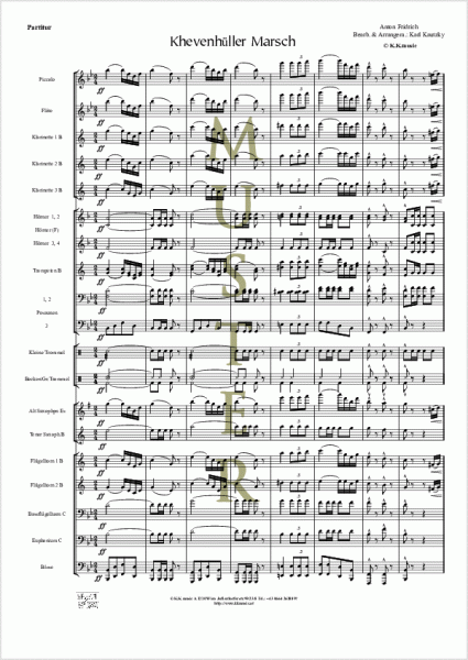 FRIDRICH, Anton - Khevenhüller Marsch (Blasmusik)