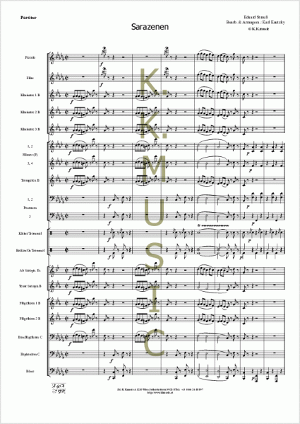 STRAUSS, Eduard - Sarazenen (Blasmusik)