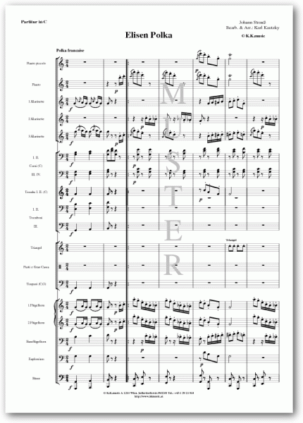 STRAUSS, Johann - Elisen Polka (Blasmusik)