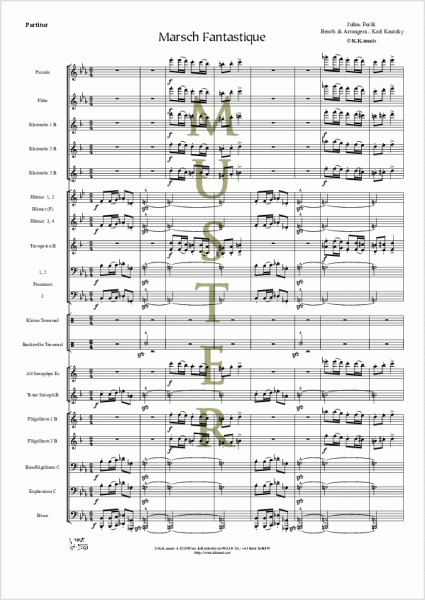 FUCIK, Julius - Marsch Fantastique (Blasmusik)