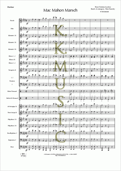 LUMBYE, Hans Christian - Mac Mahon Marsch (Blasmusik)