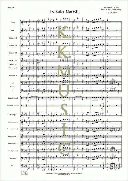 FUCIK, Julius - Herkules Marsch (Blasmusik)