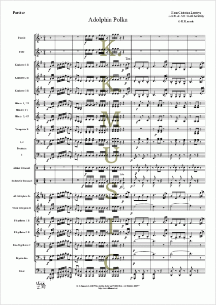 LUMBYE, Hans Christian - Adolphia Polka (Blasmusik)