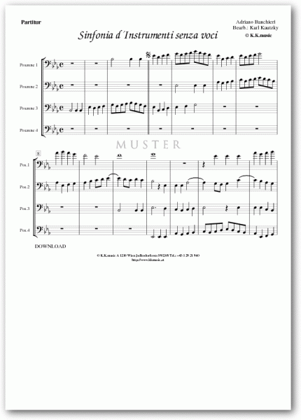 VOLKSWEISE - Der Heiland ist geboren - Weihnachten (Blechbläserquartett)