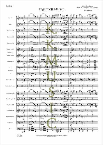 ROSENKRANZ, Anton - Tegetthoff Marsch (Blasmusik)