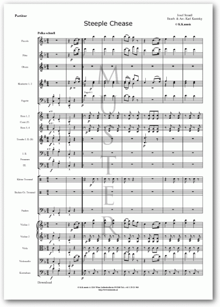STRAUSS, Josef - Steeple Chease (Orchester)