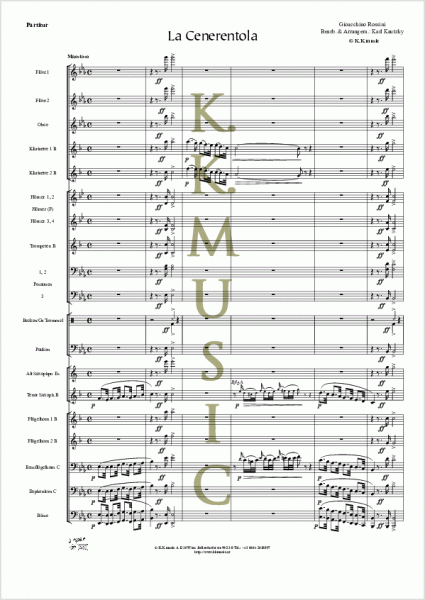 ROSSINI, Giaocchino - La Cenerentola (Blasmusik)