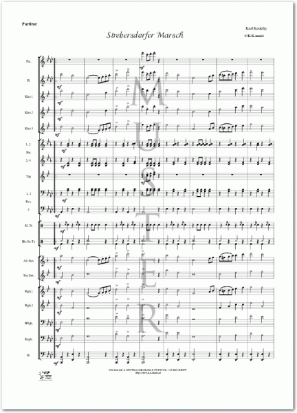 KAUTZKY, Karl - Strebersdorfer Marsch (Blasmusik)